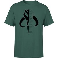 Star Wars The Mandalorian Mando Badge Men's T-Shirt - Green - M von Original Hero