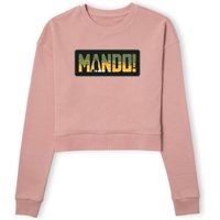 Star Wars The Mandalorian Mando! Women's Cropped Sweatshirt - Dusty Pink - M von Original Hero
