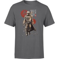 Star Wars The Mandalorian Mando'a Script Men's T-Shirt - Charcoal - M von Original Hero