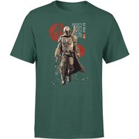 Star Wars The Mandalorian Mando'a Script Men's T-Shirt - Green - XXL von Original Hero