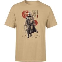 Star Wars The Mandalorian Mando'a Script Men's T-Shirt - Tan - L von Original Hero