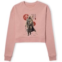 Star Wars The Mandalorian Mando'a Script Women's Cropped Sweatshirt - Dusty Pink - L von Original Hero