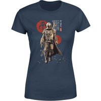 Star Wars The Mandalorian Mando'a Script Women's T-Shirt - Navy - L von Original Hero