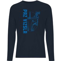 Star Wars The Mandalorian Paz Vizsla Men's Long Sleeve T-Shirt - Navy - M von Original Hero