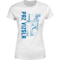 Star Wars The Mandalorian Paz Vizsla Women's T-Shirt - White - 5XL von Original Hero