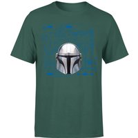 Star Wars The Mandalorian Schematics Men's T-Shirt - Green - S von Original Hero