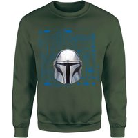 Star Wars The Mandalorian Schematics Sweatshirt - Green - XXL von Original Hero