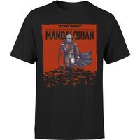 Star Wars The Mandalorian Storm Men's T-Shirt - Black - XS von Original Hero