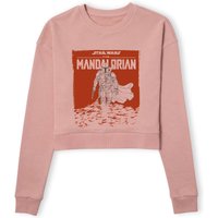 Star Wars The Mandalorian Storm Women's Cropped Sweatshirt - Dusty Pink - L von Original Hero