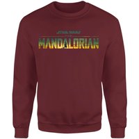 Star Wars The Mandalorian Sunset Logo Sweatshirt - Burgundy - M von Original Hero