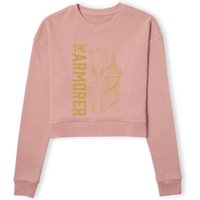 Star Wars The Mandalorian The Armorer Women's Cropped Sweatshirt - Dusty Pink - XL von Original Hero