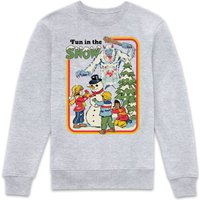 Steven Rhodes Fun In The Snow Sweatshirt - Grey - XS - Grey von Original Hero