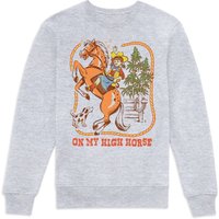 Steven Rhodes On My High Horse Sweatshirt - Grey - XXL Steven Rhodes On My High Horse Sweatshirt - Grey - XXL von Original Hero