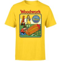 Woodwork For Kids Men's T-Shirt - Yellow - L - Gelb von Original Hero