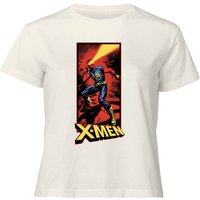 X-Men Cyclops Energy Beam Women's Cropped T-Shirt - Cream - S von Original Hero