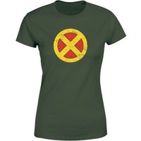 X-Men Emblem Drk Women's T-Shirt - Green - XL von Original Hero