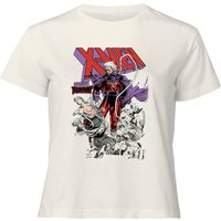 X-Men Magneto Triumphant Women's Cropped T-Shirt - Cream - XL von Original Hero
