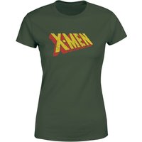 X-Men Retro Logo Women's T-Shirt - Green - XL von Original Hero