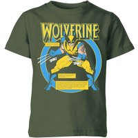 X-Men Wolverine Bio Kids' T-Shirt - Green - 11-12 Jahre von Original Hero