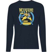 X-Men Wolverine Bio Long Sleeve T-Shirt - Navy - XS von Original Hero