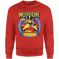 X-Men Wolverine Bio Sweatshirt - Red - XXL von Original Hero