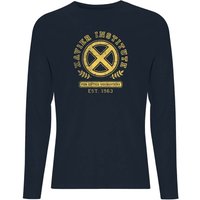 X-Men Xavier Institute For Gifted Youngsters Drk Long Sleeve T-Shirt - Navy - XL von Original Hero