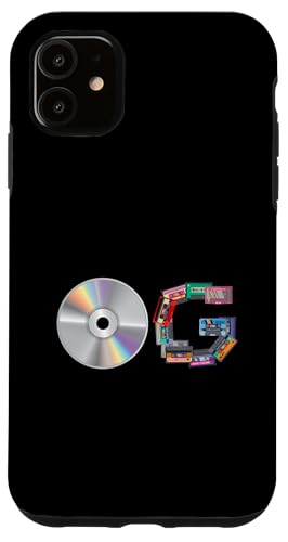 Old School OG Hip Hop Head Vinyl CDs Tapes 80er 90er Retro Hülle für iPhone 11 von Original New Old School Designs