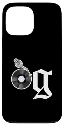 Old School OG Hip Hop Head Vinyl CDs Tapes 80er 90er Retro Hülle für iPhone 13 Pro Max von Original New Old School Designs