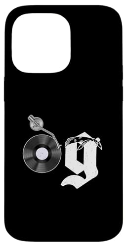 Old School OG Hip Hop Head Vinyl CDs Tapes 80er 90er Retro Hülle für iPhone 14 Pro Max von Original New Old School Designs