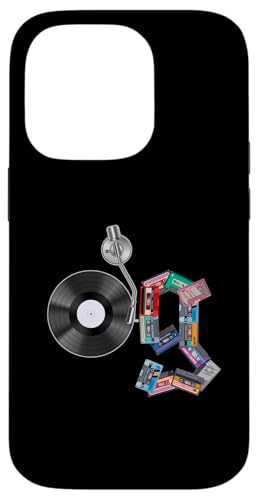 Old School OG Hip Hop Head Vinyl CDs Tapes 80er 90er Retro Hülle für iPhone 14 Pro von Original New Old School Designs