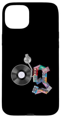 Old School OG Hip Hop Head Vinyl CDs Tapes 80er 90er Retro Hülle für iPhone 15 Plus Old School OG Hip Hop Head Vinyl CDs Tapes 80er 90er Retro Hülle für iPhone 15 Plus von Original New Old School Designs
