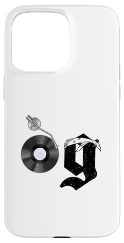 Old School OG Hip Hop Head Vinyl CDs Tapes 80er 90er Retro Hülle für iPhone 15 Pro Max von Original New Old School Designs