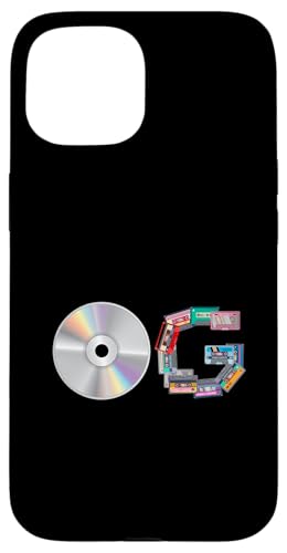 Old School OG Hip Hop Head Vinyl CDs Tapes 80er 90er Retro Hülle für iPhone 15 Old School OG Hip Hop Head Vinyl CDs Tapes 80er 90er Retro Hülle für iPhone 15 von Original New Old School Designs