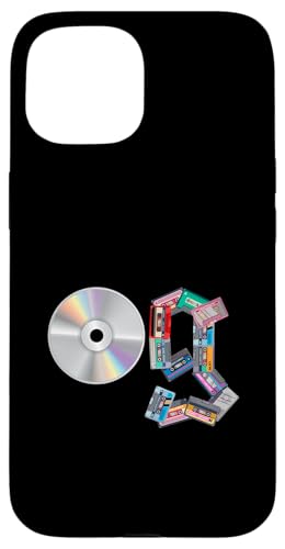 Old School OG Hip Hop Head Vinyl CDs Tapes 80er 90er Retro Hülle für iPhone 15 von Original New Old School Designs