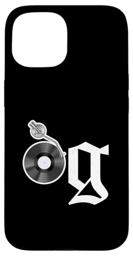 Old School OG Hip Hop Head Vinyl CDs Tapes 80er 90er Retro Hülle für iPhone 15 Old School OG Hip Hop Head Vinyl CDs Tapes 80er 90er Retro Hülle für iPhone 15 von Original New Old School Designs