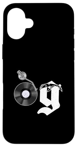 Old School OG Hip Hop Head Vinyl CDs Tapes 80er 90er Retro Hülle für iPhone 16 Plus Old School OG Hip Hop Head Vinyl CDs Tapes 80er 90er Retro Hülle für iPhone 16 Plus von Original New Old School Designs