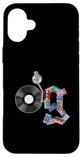 Old School OG Hip Hop Head Vinyl CDs Tapes 80er 90er Retro Hülle für iPhone 16 Plus Old School OG Hip Hop Head Vinyl CDs Tapes 80er 90er Retro Hülle für iPhone 16 Plus von Original New Old School Designs