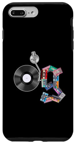 Old School OG Hip Hop Head Vinyl CDs Tapes 80er 90er Retro Hülle für iPhone 7 Plus/8 Plus Old School OG Hip Hop Head Vinyl CDs Tapes 80er 90er Retro Hülle für iPhone 7 Plus/8 Plus von Original New Old School Designs