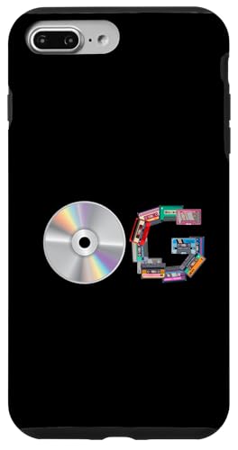 Old School OG Hip Hop Head Vinyl CDs Tapes 80er 90er Retro Hülle für iPhone 7 Plus/8 Plus Old School OG Hip Hop Head Vinyl CDs Tapes 80er 90er Retro Hülle für iPhone 7 Plus/8 Plus von Original New Old School Designs