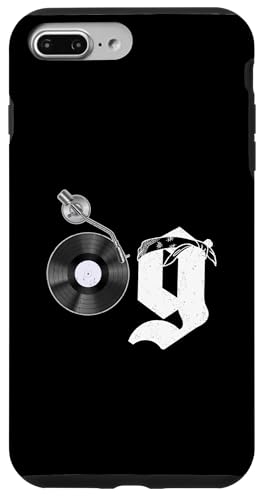 Old School OG Hip Hop Head Vinyl CDs Tapes 80er 90er Retro Hülle für iPhone 7 Plus/8 Plus Old School OG Hip Hop Head Vinyl CDs Tapes 80er 90er Retro Hülle für iPhone 7 Plus/8 Plus von Original New Old School Designs