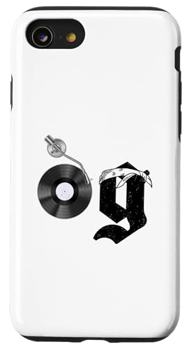 Old School OG Hip Hop Head Vinyl CDs Tapes 80er 90er Retro Hülle für iPhone SE (2020) / 7 / 8 von Original New Old School Designs