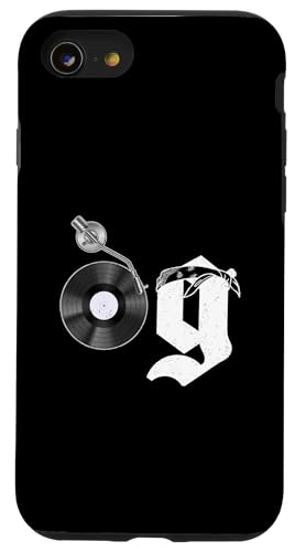 Old School OG Hip Hop Head Vinyl CDs Tapes 80er 90er Retro Hülle für iPhone SE (2020) / 7 / 8 von Original New Old School Designs