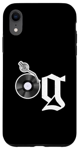 Old School OG Hip Hop Head Vinyl CDs Tapes 80er 90er Retro Hülle für iPhone XR Old School OG Hip Hop Head Vinyl CDs Tapes 80er 90er Retro Hülle für iPhone XR von Original New Old School Designs