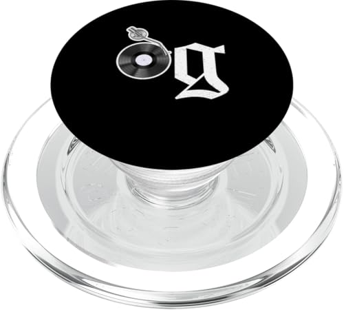 Old School OG Hip Hop Head Vinyl CDs Tapes 80er 90er Retro PopSockets PopGrip für MagSafe Old School OG Hip Hop Head Vinyl CDs Tapes 80er 90er Retro PopSockets PopGrip für MagSafe von Original New Old School Designs
