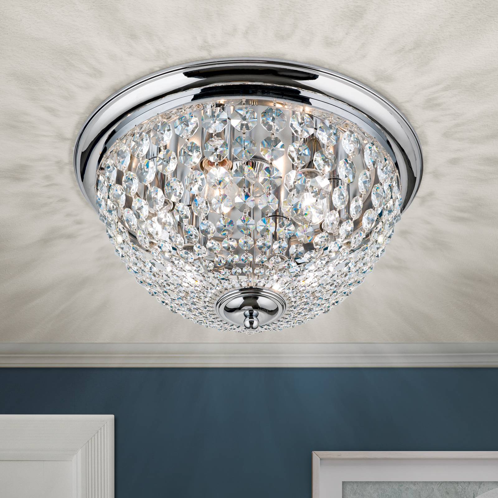 Deckenleuchte Plafond, chrom/transparent, Ø 47 cm Deckenleuchte Plafond, chrom/transparent, Ø 47 cm von Orion