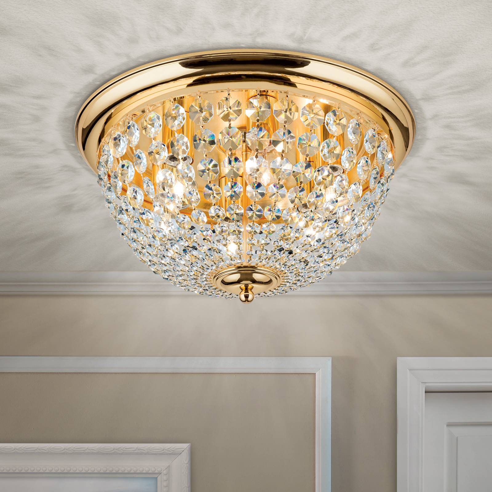Deckenleuchte Plafond, gold/transparent, Ø 47 cm Deckenleuchte Plafond, gold/transparent, Ø 47 cm von Orion
