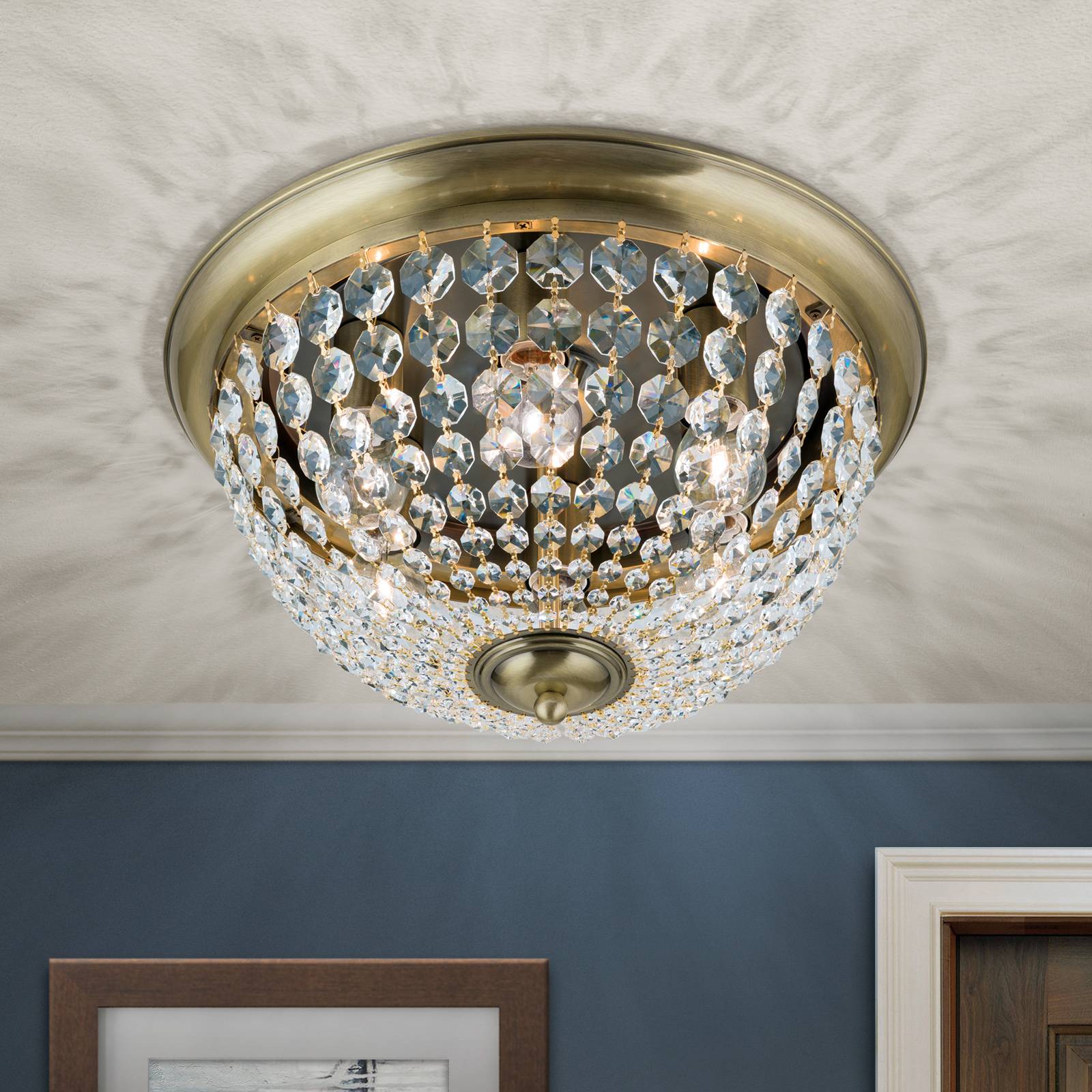 Deckenleuchte Plafond, patina/transparent, Ø 47 cm Deckenleuchte Plafond, patina/transparent, Ø 47 cm von Orion