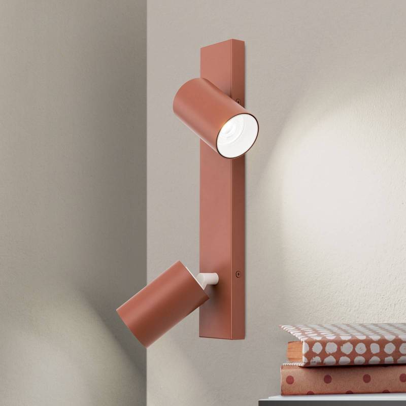Deckenstrahler Penn, korallenrot, Länge 35 cm, Stahl/Alu von Orion