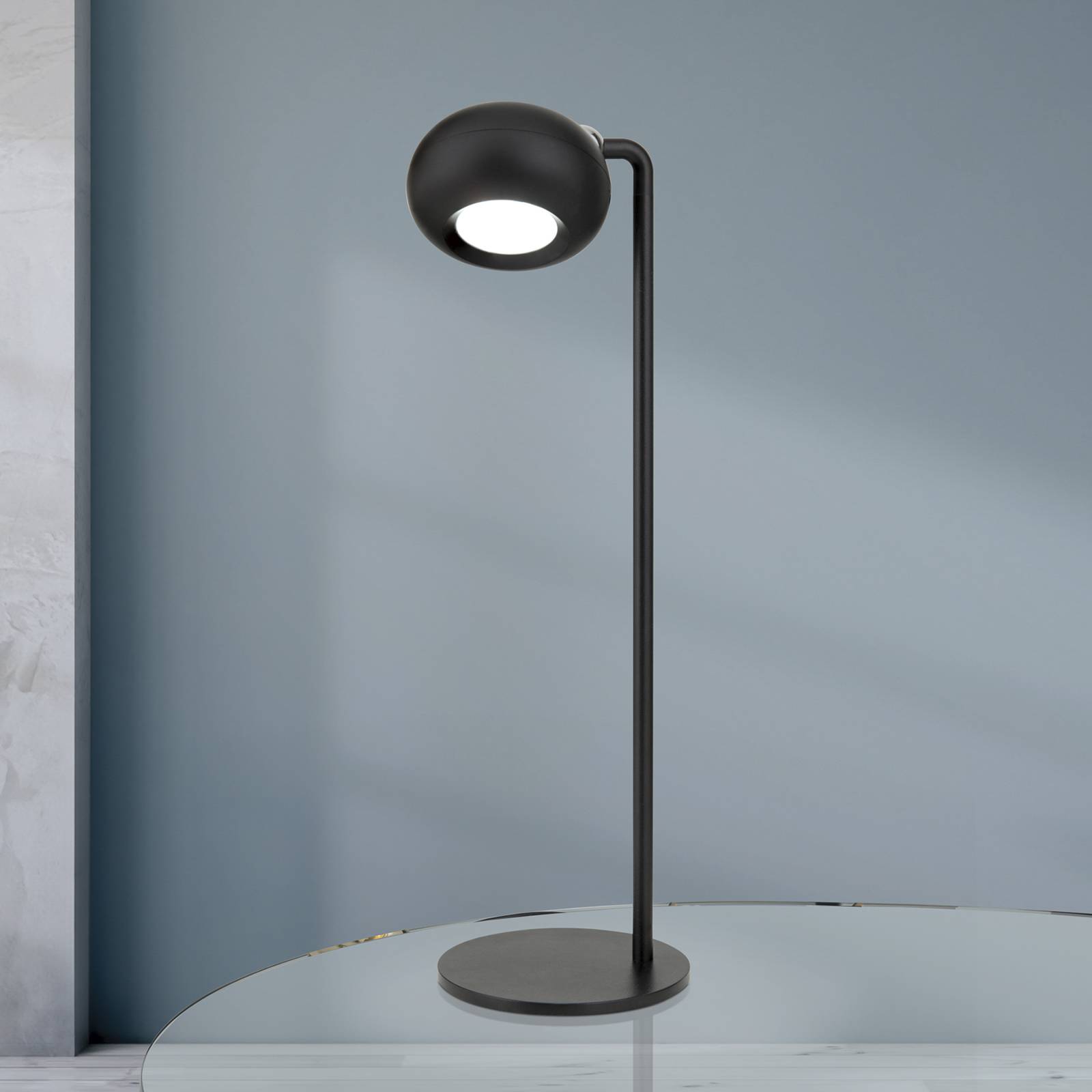 LED-Akku-Tischlampe Kerby, schwarz, Höhe 40 cm, Stahl/Alu LED-Akku-Tischlampe Kerby, schwarz, Höhe 40 cm, Stahl/Alu von Orion