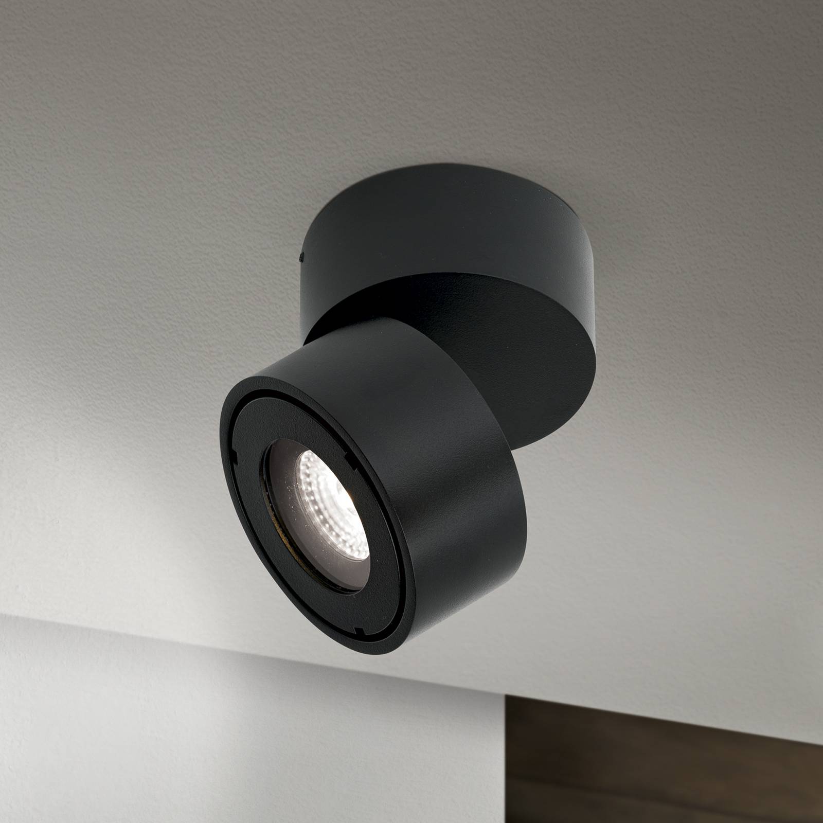 LED-Außenstrahler Harvey, schwarz, Ø 10 cm, Alu-Druckguss LED-Außenstrahler Harvey, schwarz, Ø 10 cm, Alu-Druckguss von Orion